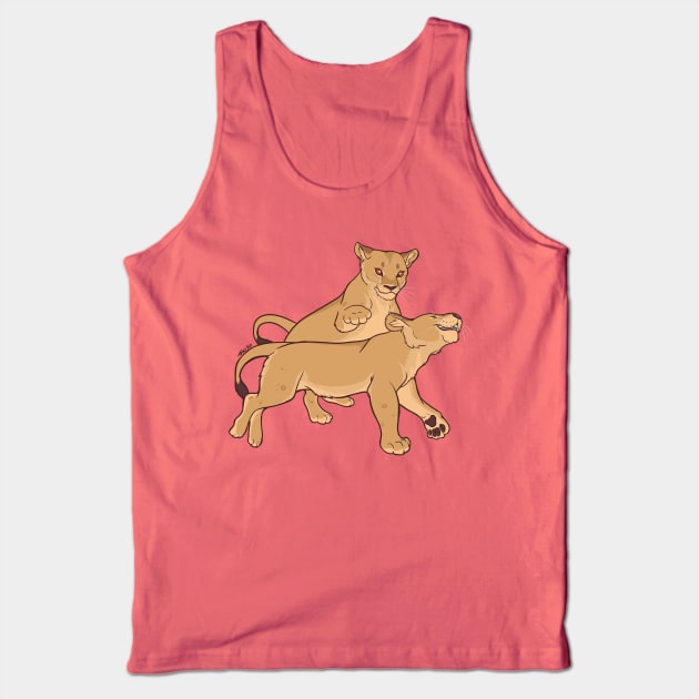 Playful Felines Tank Top by TaksArt